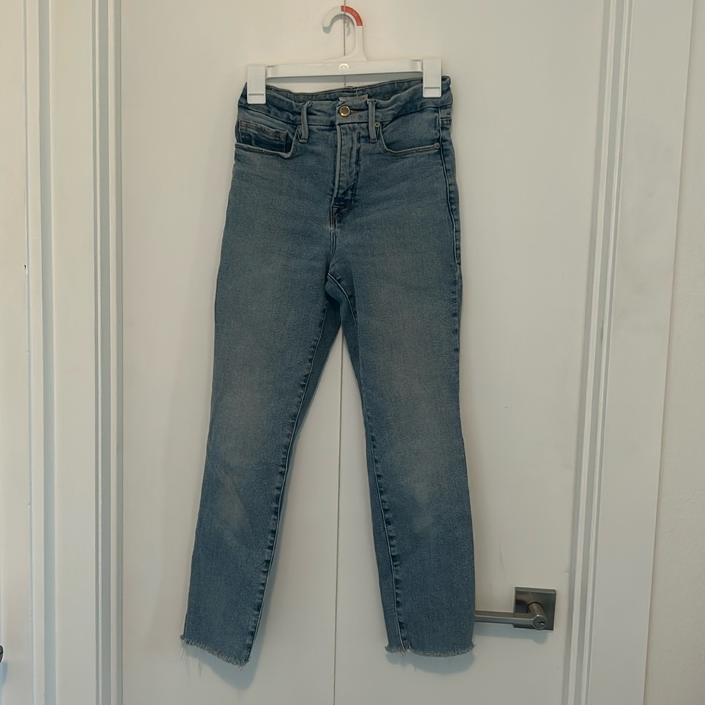 Light blue stretchy skinny jeans